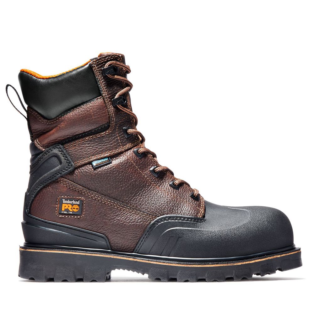 Botas de Trabajo Timberland Hombre Pro® Rigmaster 8" Steel Toe Marrones/Negras - Chile CIY-264935